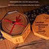 12/24 Hours Natural Incense Coils High-end Laoshan Sandalwood Living Room Household Deodorize Incense Coil Fragrance 15pcs/box