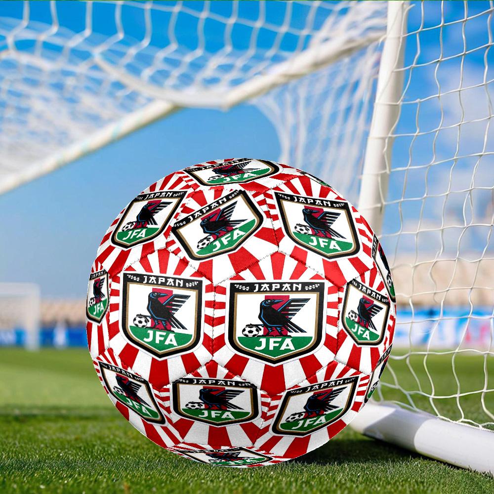 Japan Football Association Emblem Size 5 Soccer Ball, Suitable for Training and Matches, High-Elasticity, Wear-Resistant Material Gift for Fan