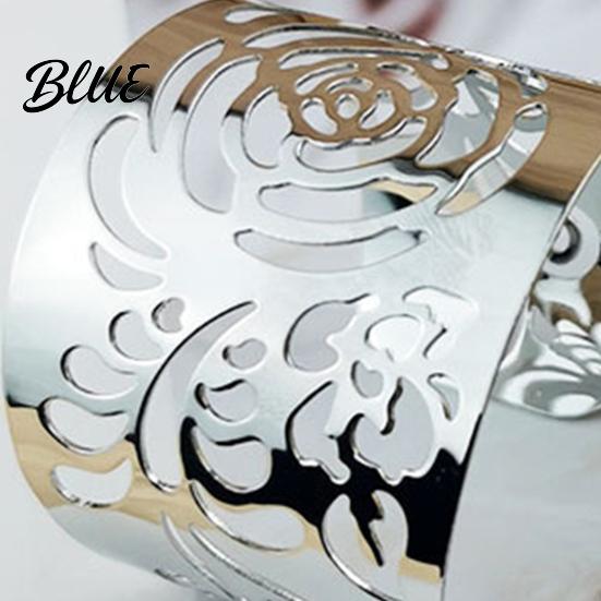 Wide Placket Bracelet 2 Pcs Adjustable Opening Individual Retro Style