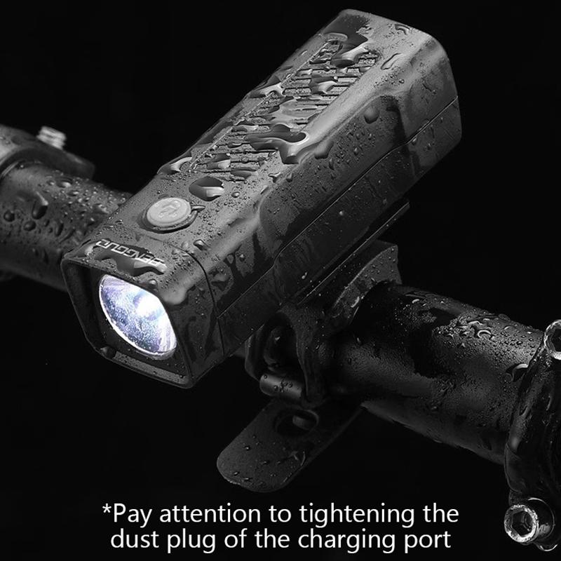 Bike Headlight Usb Rechargeable Bike Front Light Waterproof Super Bright Bike Light 3 Modes For Night Riding