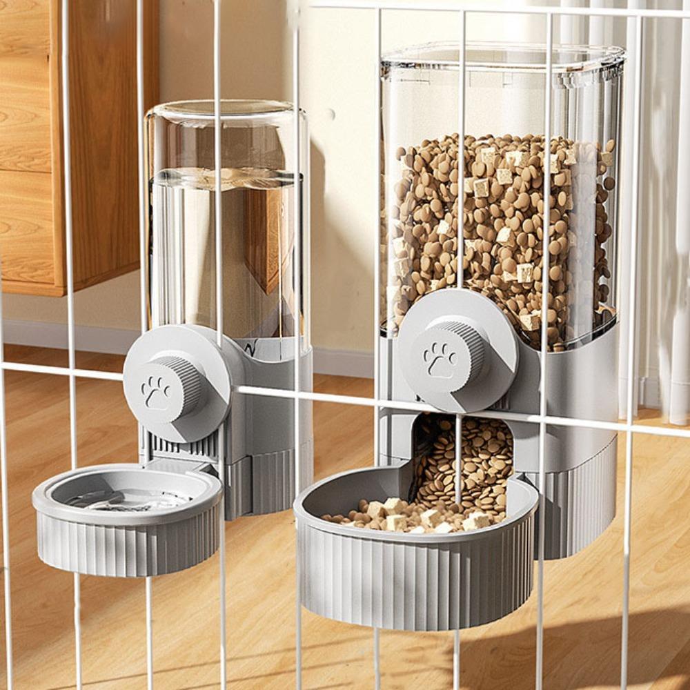 Transparent Cage Feeder Large Capacity Cat Water Bottle  for Pet Cage