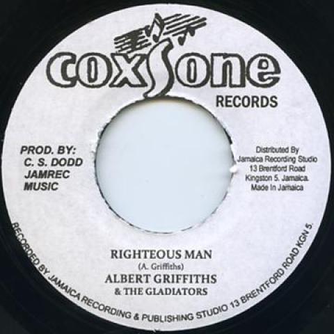 

7inch Record ALBERT GRIFFITHS, GLADIATORS - Righteous Man (Original Stamper) / CN3317B Studio One 2014 Jamaica Reggae, Ska & Dub Used