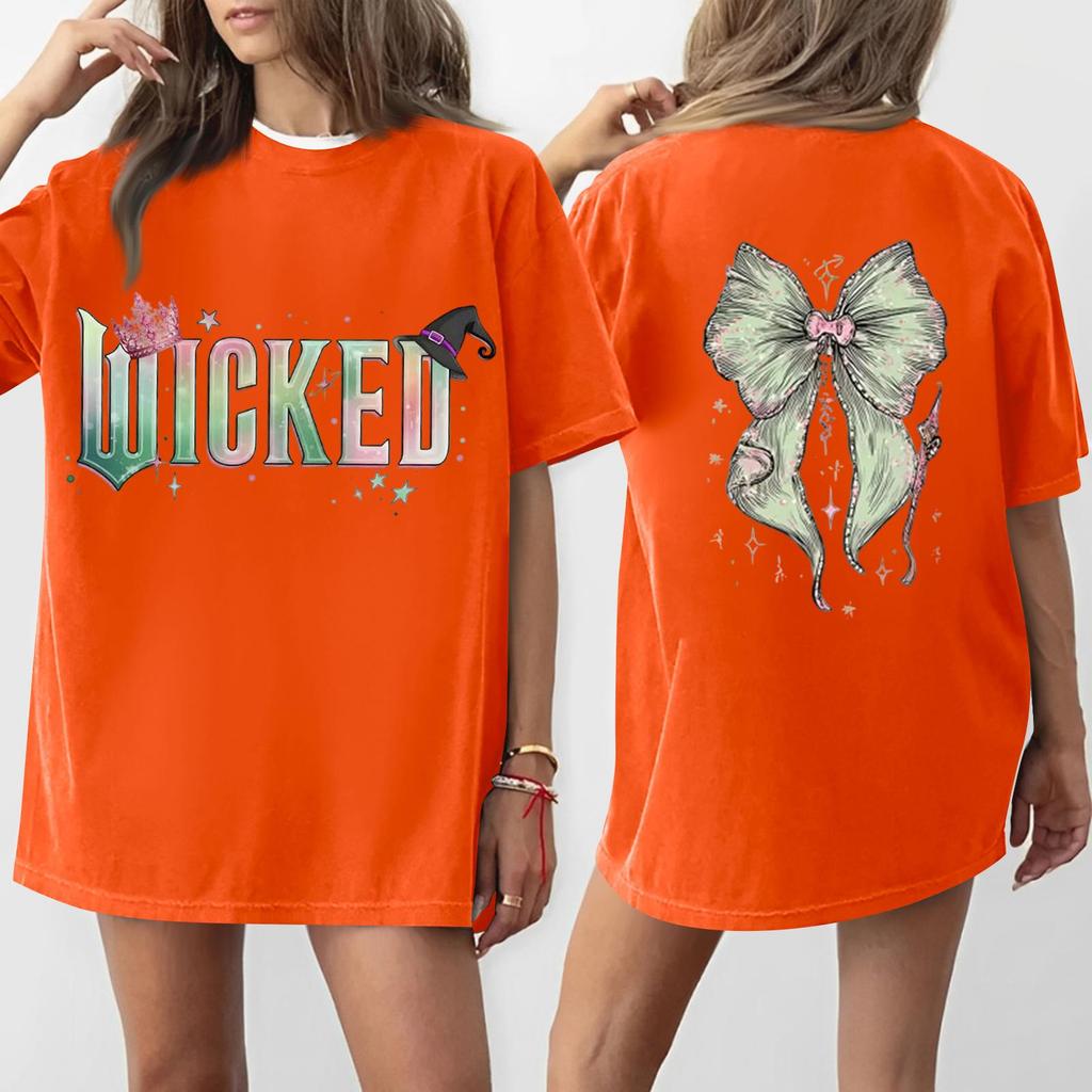 Women's Casual Fashion Round Neck Printed Short Sleeve T-Shirt Top