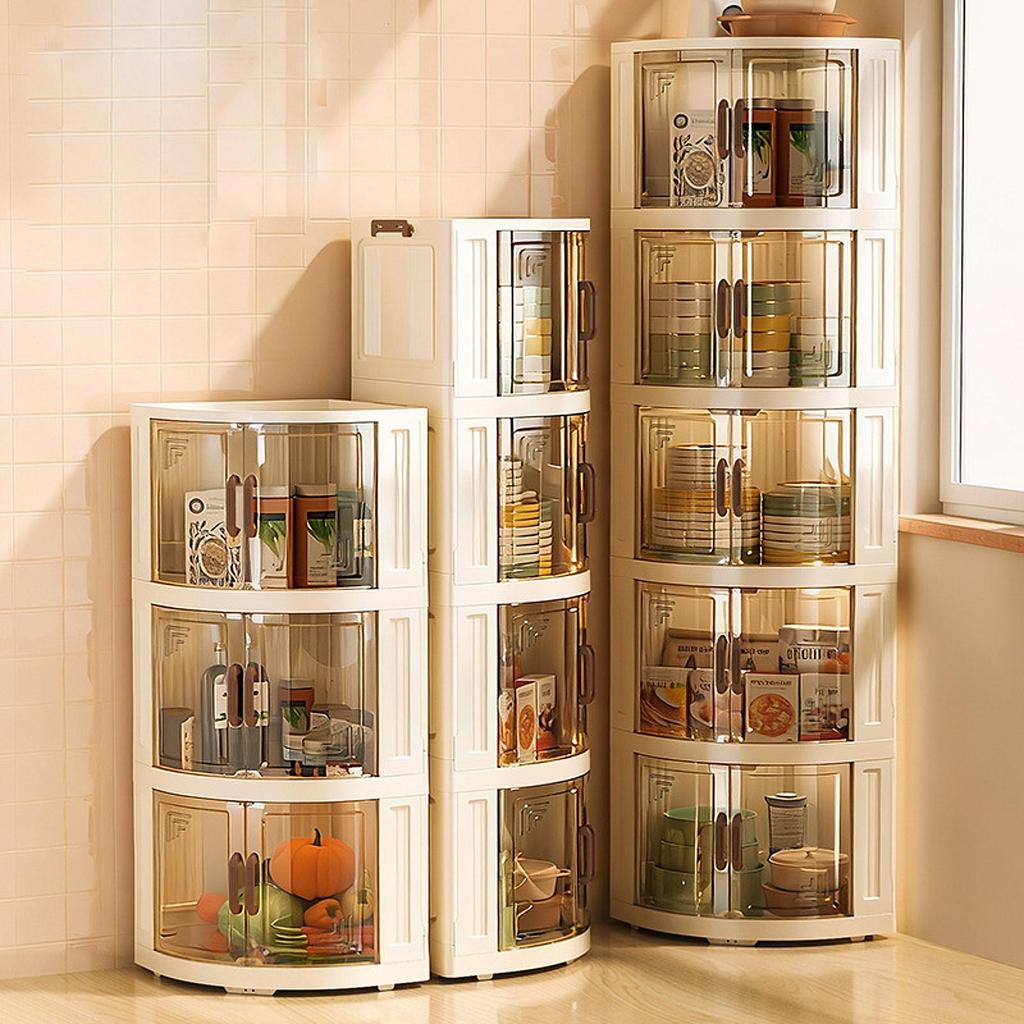 Clear Rolling Storage Cart Multifunctional Trolley Snack Organizer for Jewelry Book Dorm