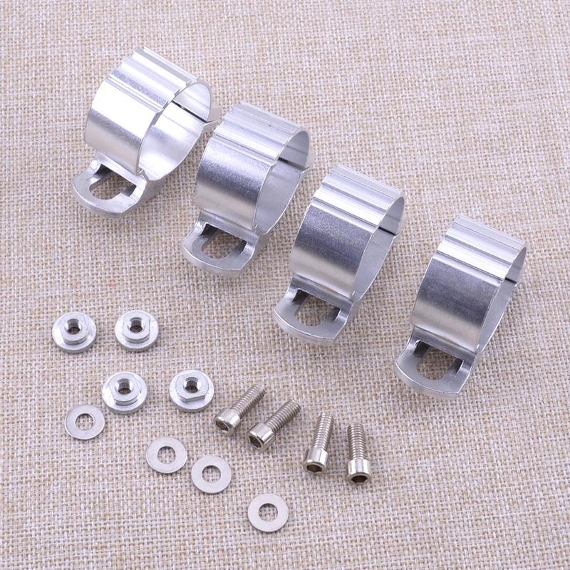 Set 35-45mm Fork Clamp Clip for Motorcycle Quarter Headlight Windshield Windscreen Fairing Mounting