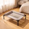 Raised Dog Cot with Padded Sides Cooling Elevated Pet Bed Bolsters for Dogs