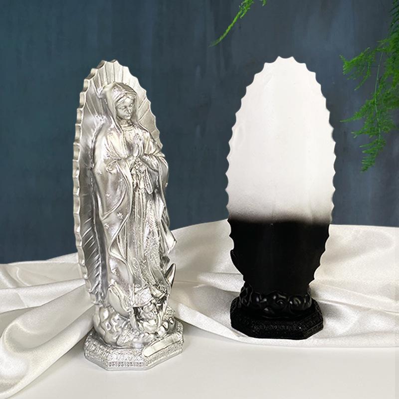 Resin Handicrafts Virgin Mary Christian Sculpture Catholic Goddess Sculpture Decorative Figurines Home Decoration Accessories