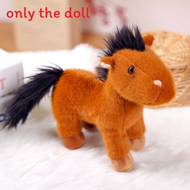 Animal Plush Realistic Pony Toy With Pp Cotton Suitable For Kids Holiday Gifts