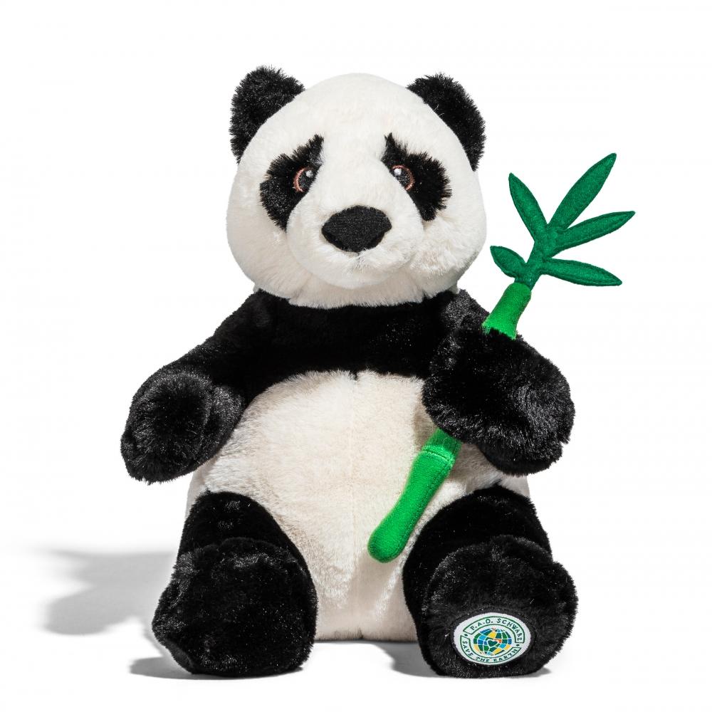 [toytron] FAO Schwarz Planet Love Panda Plush Doll 25cm