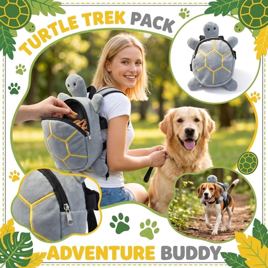 Pet Dog Backpack Dog Backpack Outdoor Backpack Turtle Bag Snacks
