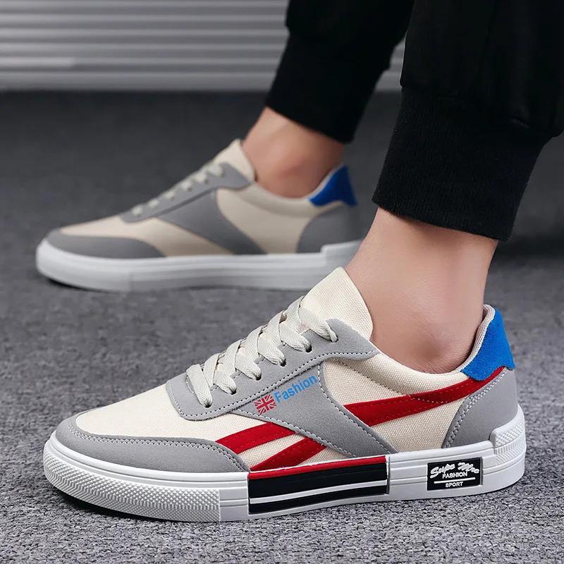 Men's Sneakers Korean Version Breathable Canvas Shoes Outdoor Casual Sports Running Shoes for Men Tennis Shoes Zapatillas Hombre
