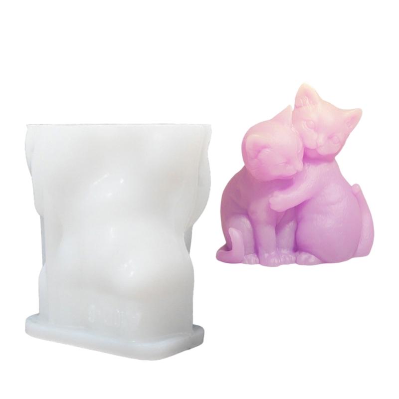 Dog Statue Silicone Candle Molds Food Safe Silicone Temperature Resistant for Resin Casting Candle Soap Home Decoration
