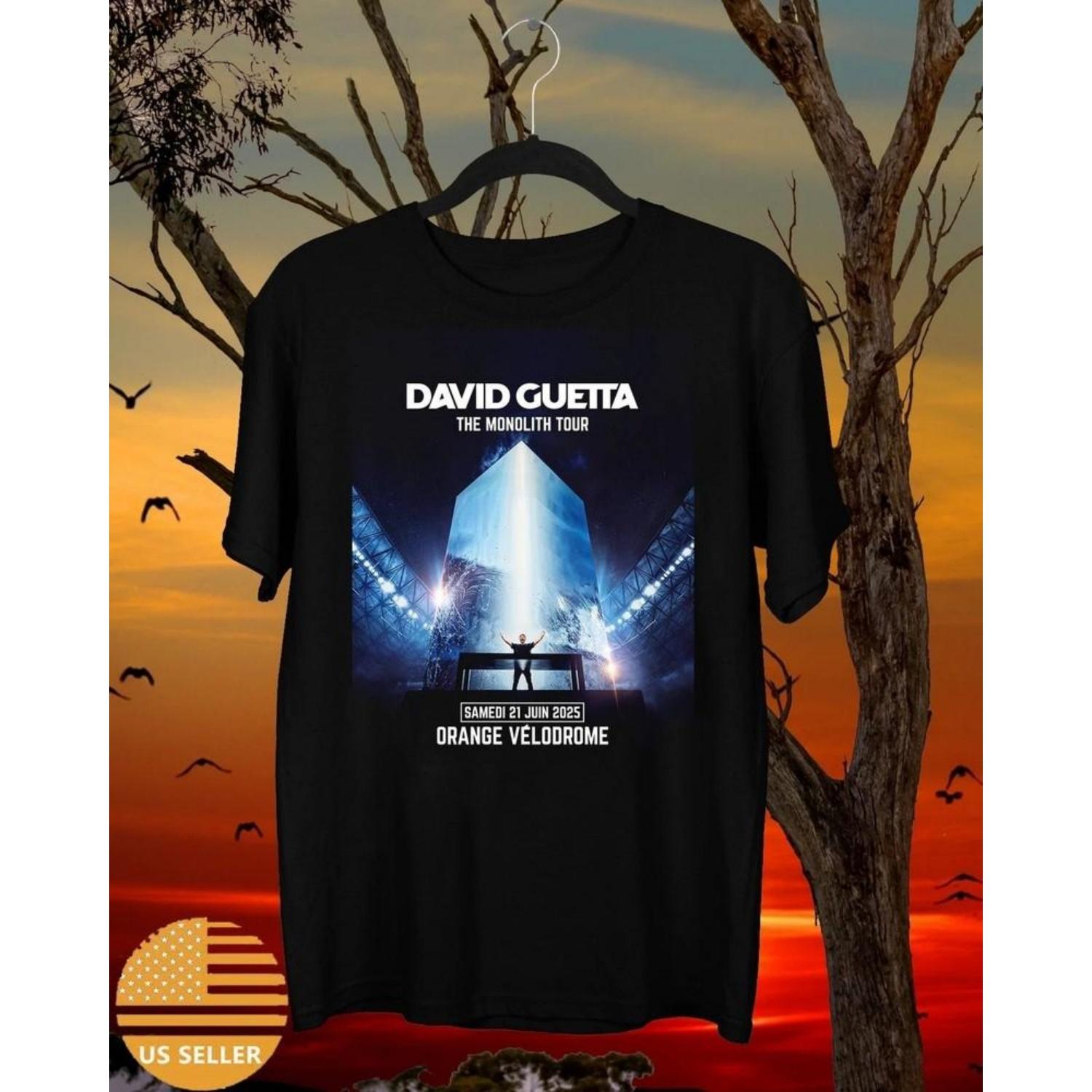 

NEW David Guetta The Monolith Tour T Shirt Full Size S-5XL Unisex T-Shirt XXXXXL чорний