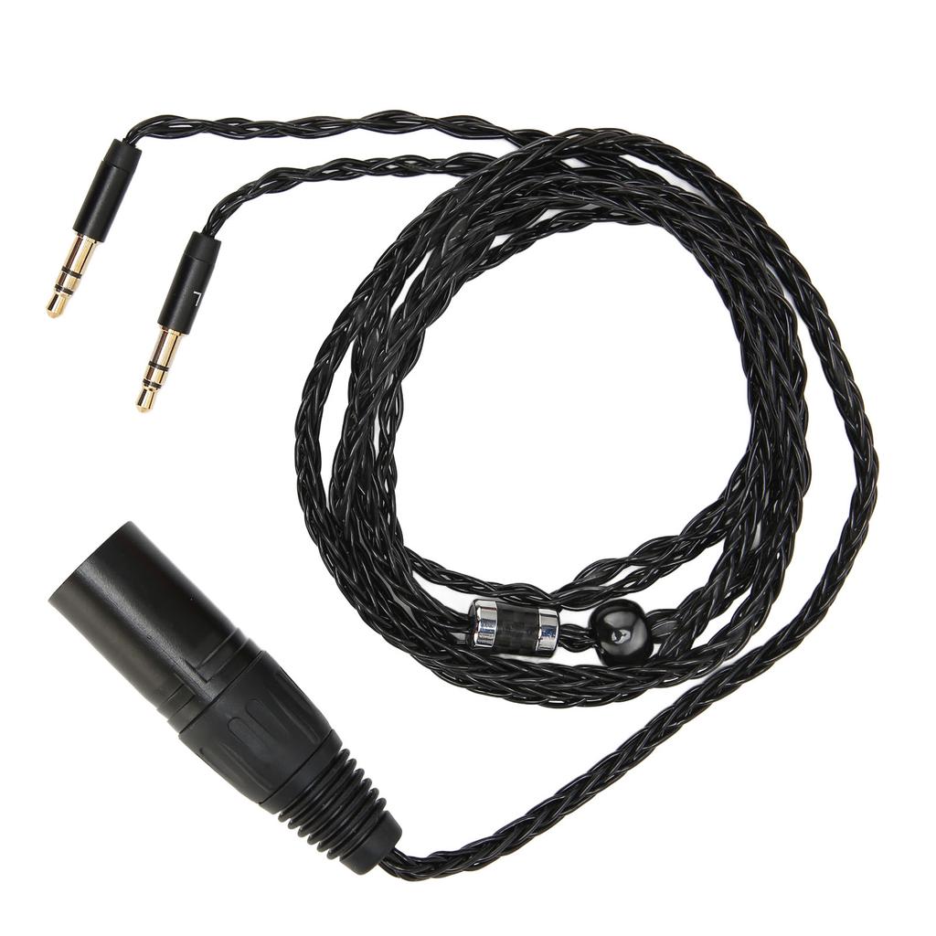 4 Pin XLR Male To Dual 3.5mm Male Headphone Cable for Arya Sundara Ananda HE400SE for MDR Z7 Z7M2 Z1