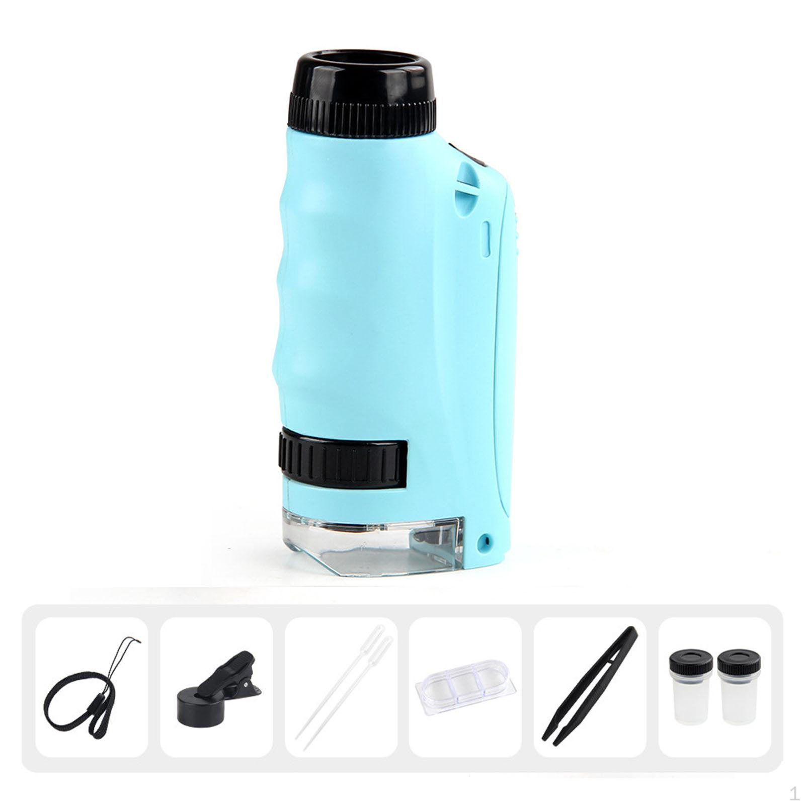 

Детский портативный микроскоп с увеличением 120x оптический мини Green Yellow