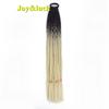 24 Zoll Ombre Yaki Straight Synthetische Haarverlängerungen Mädchen Farbe Geflochten Zopf Gummiband Box Braid