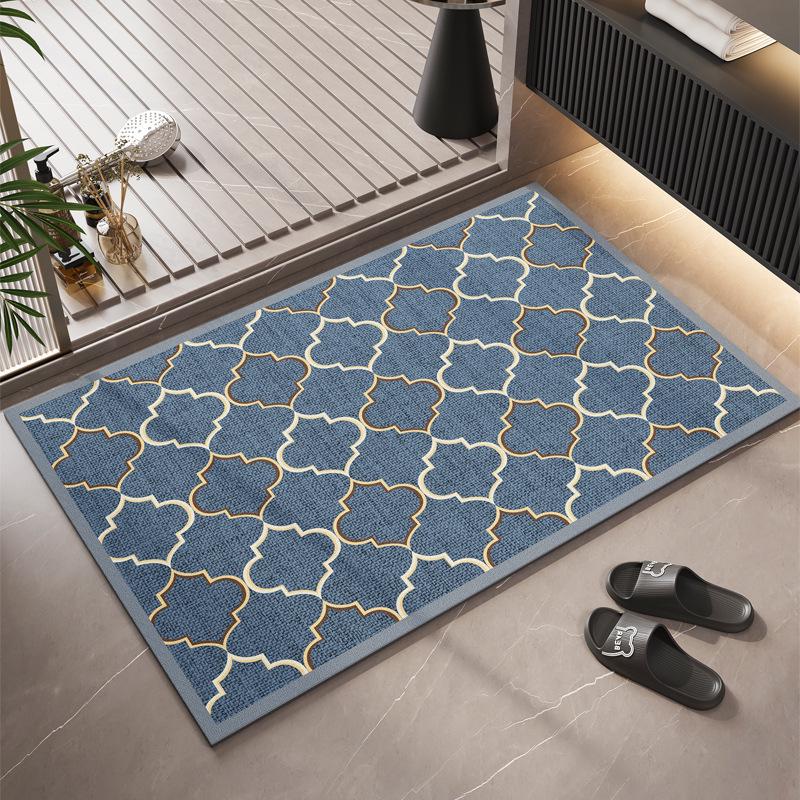 Non-Slip Diatomaceous Earth Absorbent Bathroom Mat - Easy To Clean and Stain-Resistant