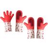 2Pcs Waterproof Strawberry Brush Gloves Convenient Powerful Cleaning Versatile Housework Gloves for Tableware