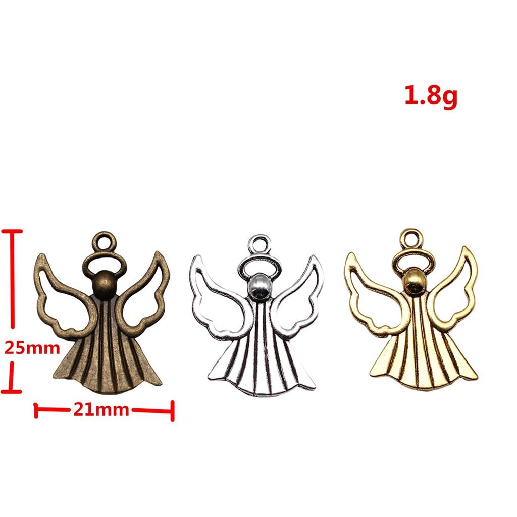 Angel Charms Alloy Fairy Pendants For Religious Holiday Jewelry Making