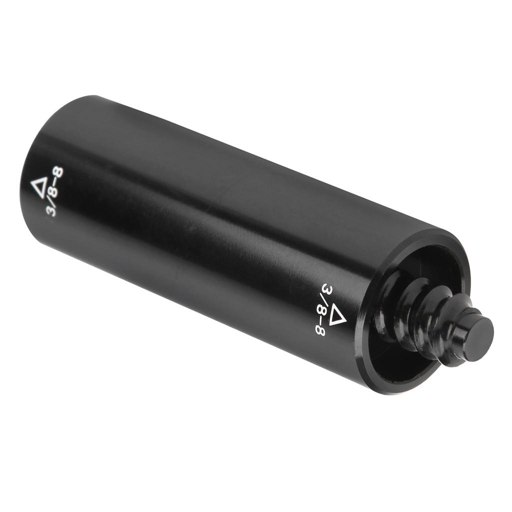 Pool Extension Cue 2oz Billiard Middle Shaft Aluminium Extender Adapter for Sports Supply 3/8?8