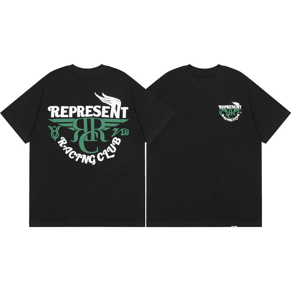 Pure Cotton Letter T-shirt Street  Men And Women  Pattern Printed Casual Tees Y2K Harajuku Gothic Loose Top
