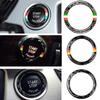 Car Engine One Start Stop Push Button Ignition Key Circle Sticker Trim Decal For BMW 3 Series E90 E92 E93 320i Z4 E89 2009-2012