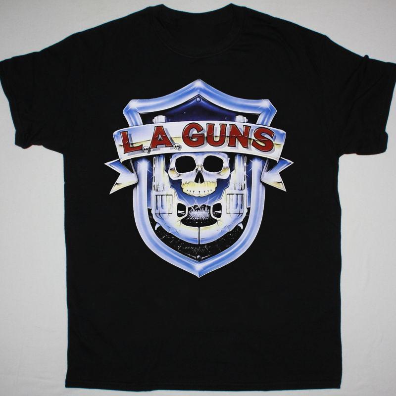 Collection L.A. Guns Band Short Sleeve Men Black S-2345XL T-Shirt Unisex T-Shirt S