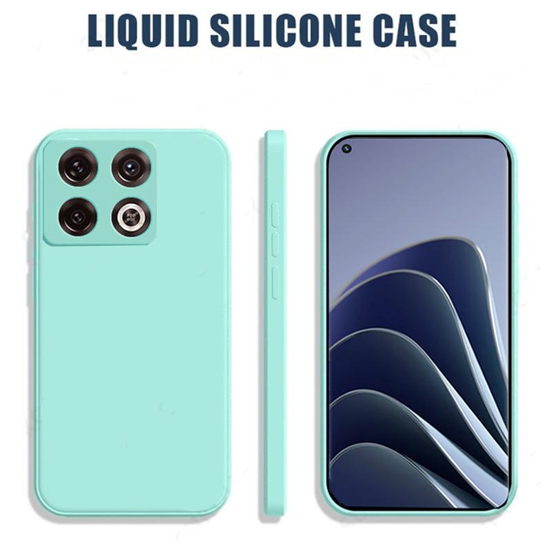 Luxury Square Liquid Silicone Phone Case For OnePlus 10 9 8 7 Pro 1+ 7T 8T 9R 9RT ACE Pro Soft Shockproof Bumper Back Cover Shell