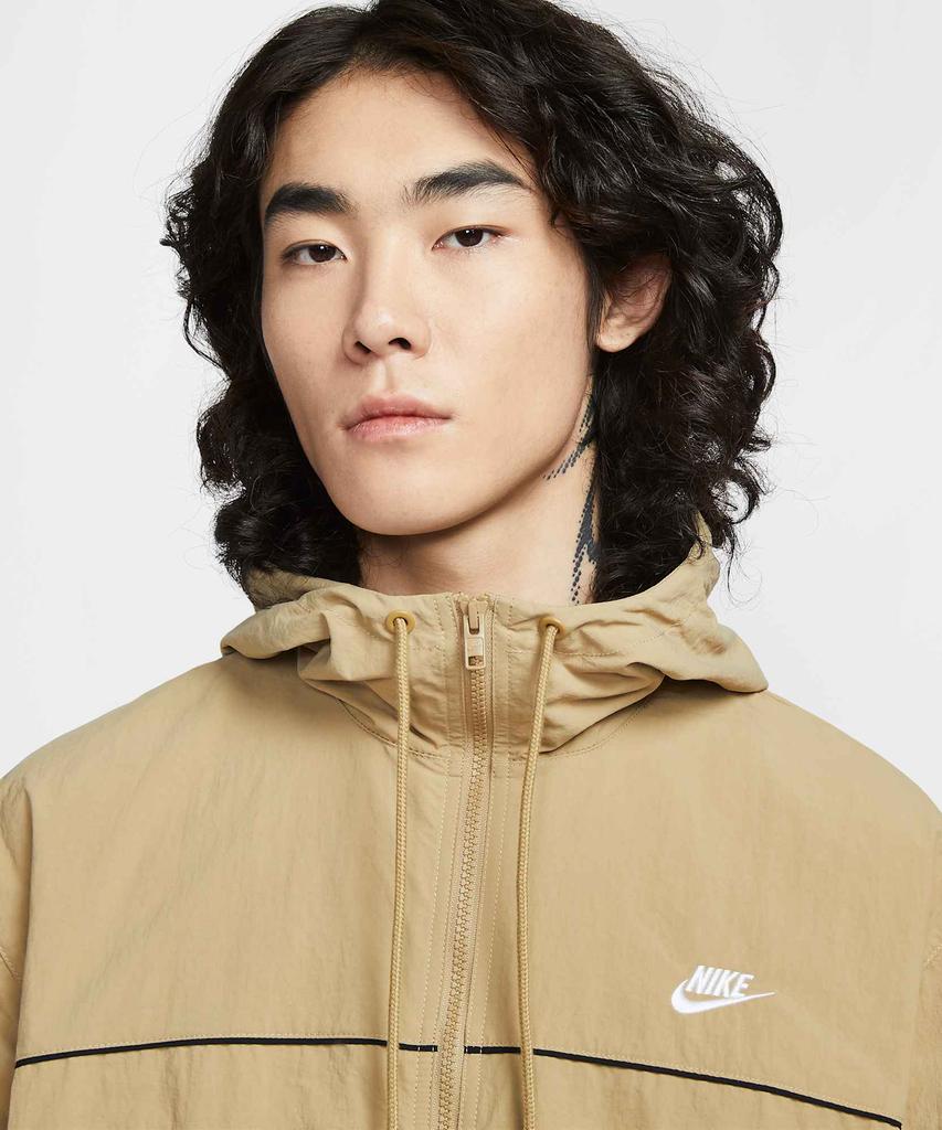 Nike Club Hooded Jacket M - Parachute Beige:Light Khaki:Black:White / Hj2013-298