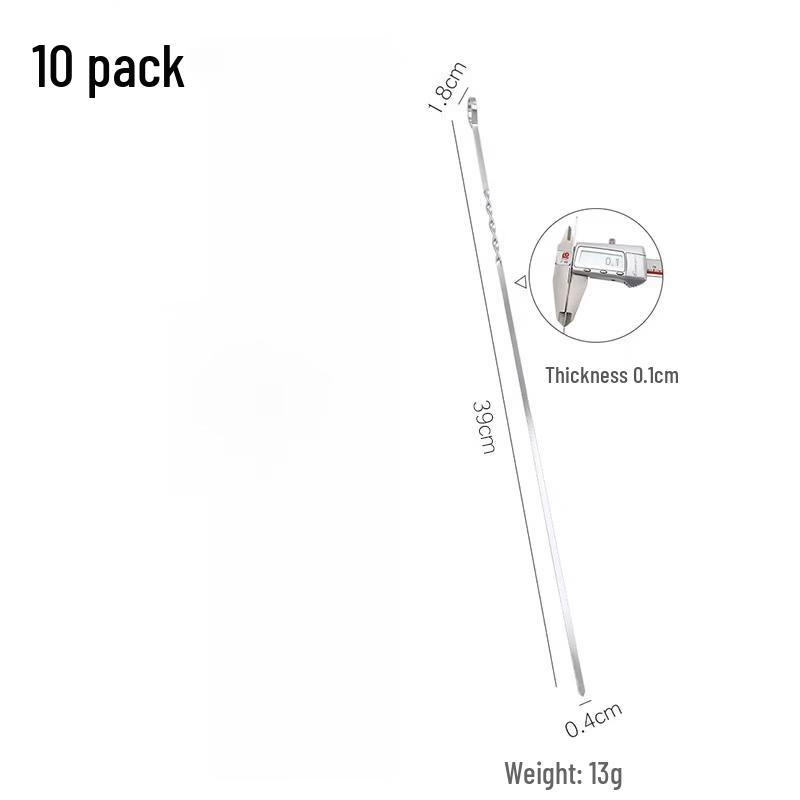SMVP Stainless Steel Flat BBQ Skewers