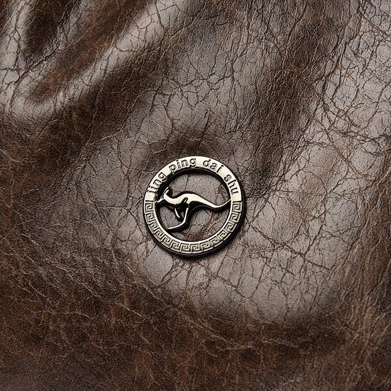 Zaino Stile Pelle Vintage con Manico Superiore e Spallacci Imbottiti