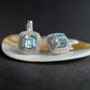 Серебряные серьги с натуральным топазом 5.867ct (2207177)