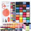 64Roll Sewing Thread Tool Set with Scissor Crochet Hook and Needle Multicolor Random Ship Household Handmade Sewing Accessories