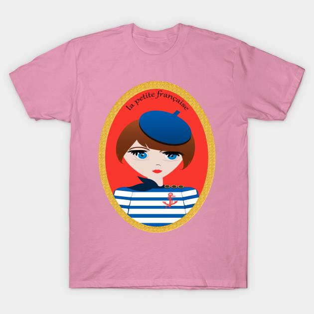 T-Shirt Damen La Petite Francaise Harajuku Print Kawaii T-Shirt Sommer Kurzarm Damen T-Shirt Top Tee