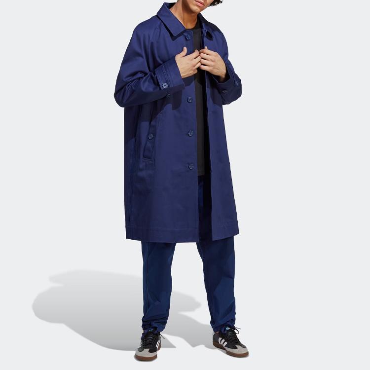 Adidas Originals Blue Version Series Solid High-Waisted Casual Cargo Pants Men Pants Night-Purple IA2491