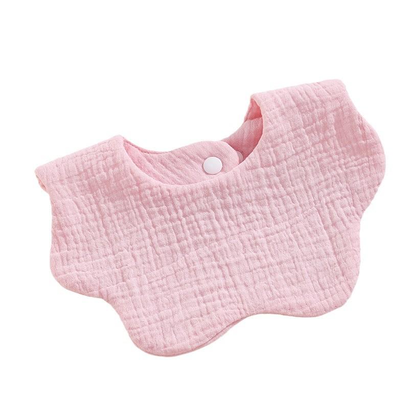 Korean Style Pure Cotton Baby Bibs – Petal Design, Class A Drool Bibs