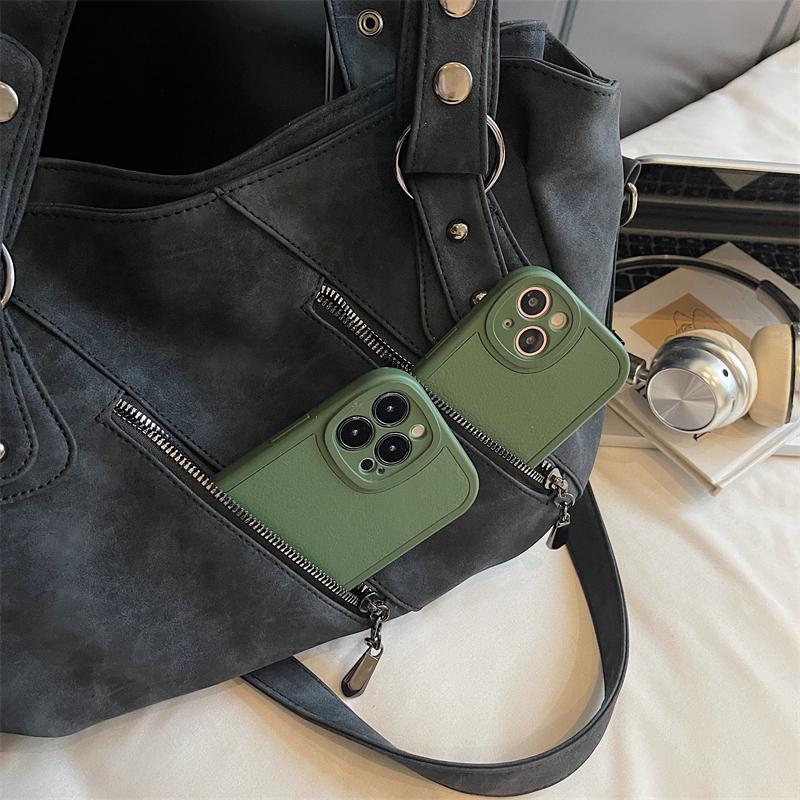 Enkel och färgglad tygväska för damer, trendig axelväska, flerfackig axelväska för vardagsbruk, lämplig för dagligt bruk och shopping