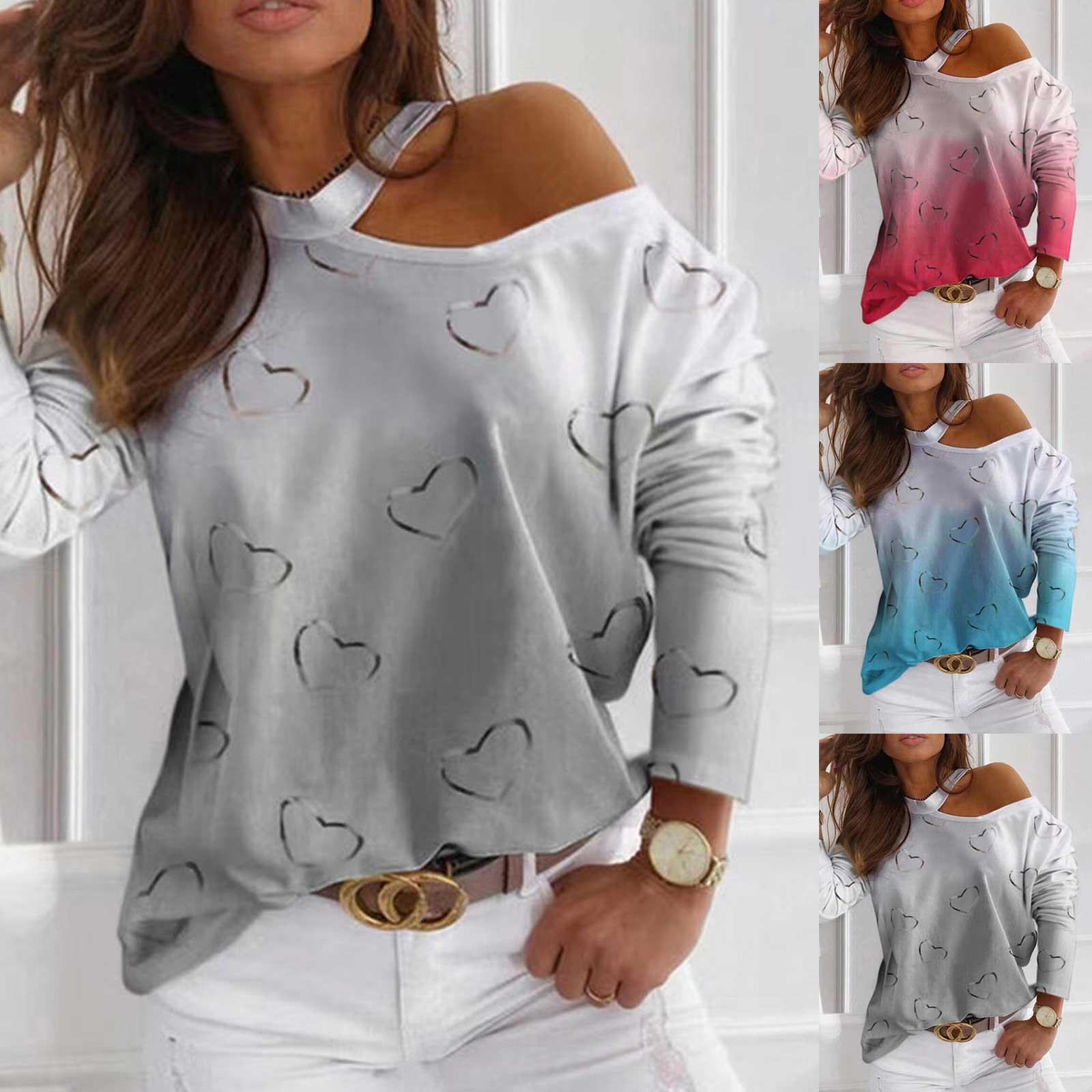 

Мода женщин Галстук-краситель Печата V-Neck Plus Размер Длинные рукава Топы Блузка