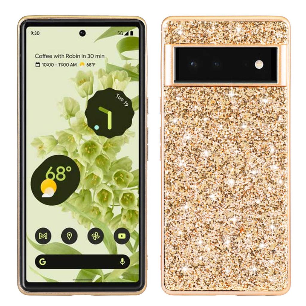 Google Pixel 7A/8Pro Electroplated Glitter Rhinestone Phone Case - Full Coverage, Drop-Proof