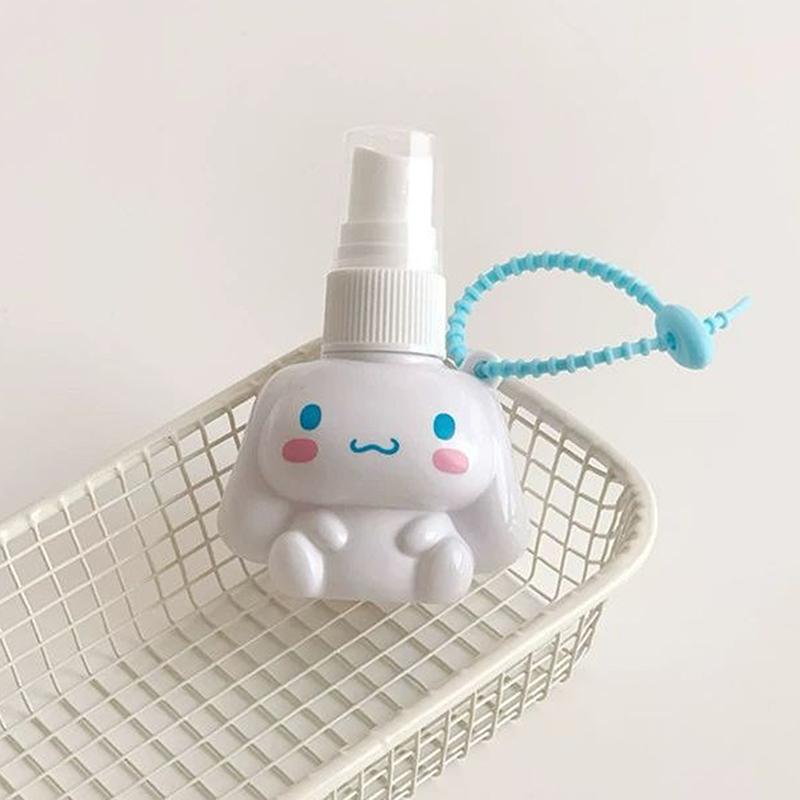 50Ml Portable Spray Bottle Keychain Holder Sanrio Alcohol Disinfection Sub-Bottling Mosquito Repellent Divided Into Bottles