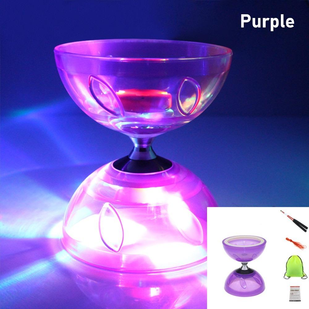 Leather Chinese Diabolo Bowl Shape Mini Diabolo Chinese Yoyo Set Diabolo Toy  Outdoor