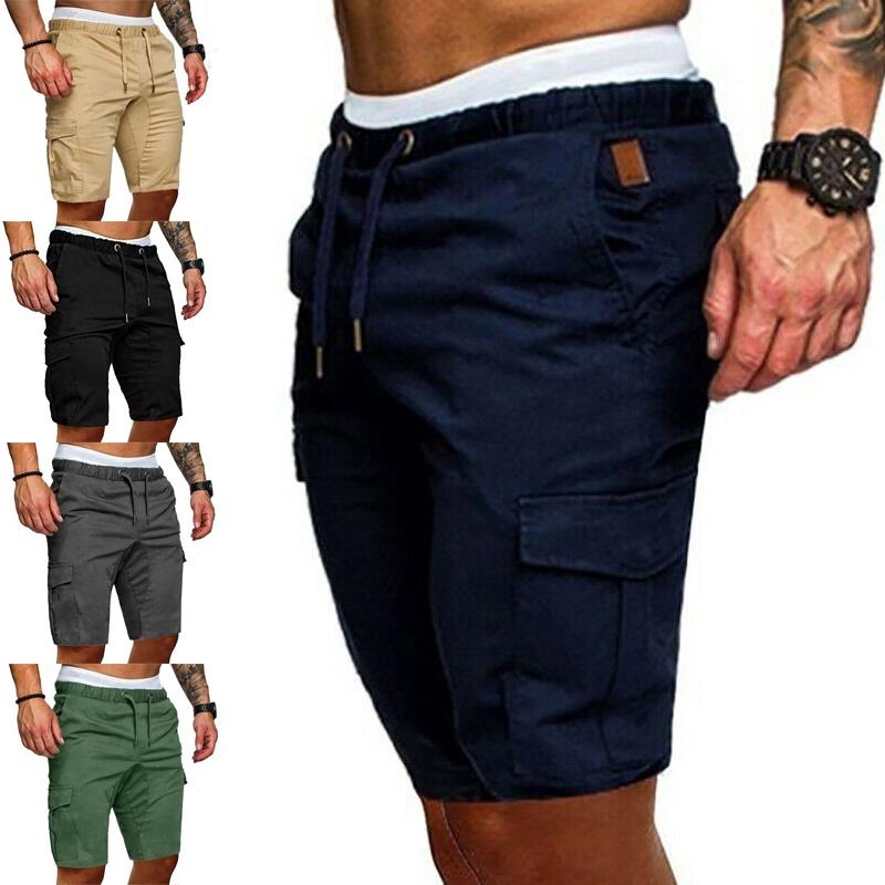 Men Shorts Summer Gym Sport Running Workout Cargo Pants Jogger Trousers Training