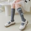 Child Girls' Cotton Long Socks Spring Summer Sweet Bow Princess Calf Socks for Kids Korean Knee High Baby Elegant Sock 1-12Years