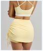 Damen High-Waist Sportrock mit Rüschen und Anti-Exposure Yoga-Shorts - Dehnbar, Atmungsaktiv, Neue Sommerkollektion