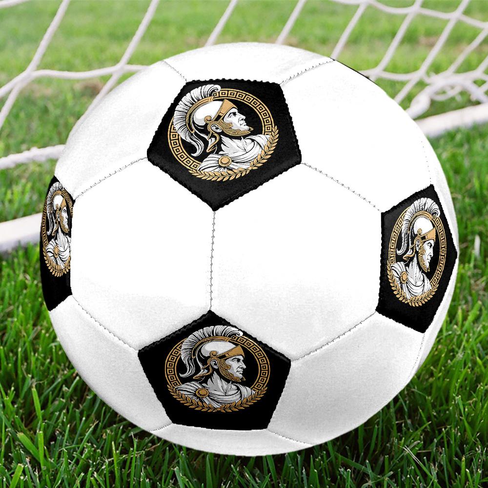 1PC Roman Warrior Emblem Soccer Ball Size 5 Football Machine Sewn Indoor/Outdoor Universal Football S86