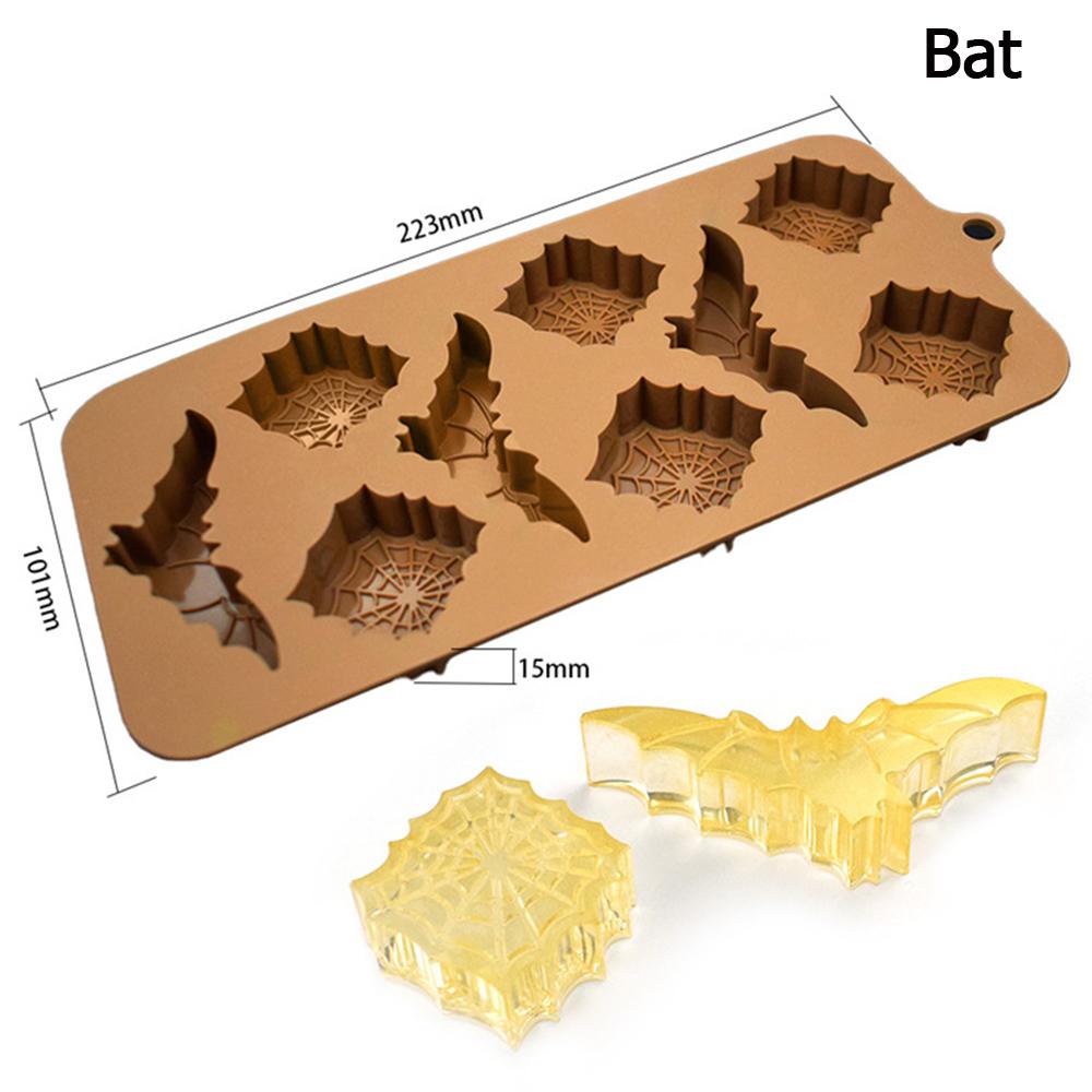 Halloween Ghost Pumpkin Silicone Mould Candy Wax Melt Ice Jelly Chocolate Mold