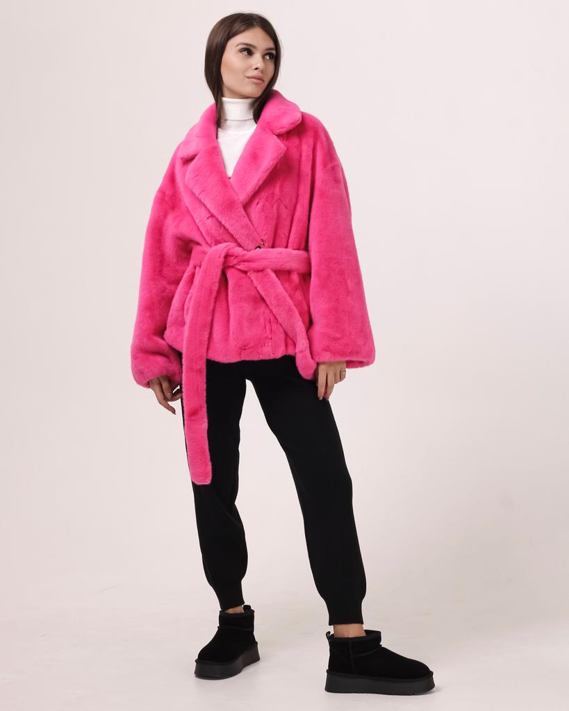 Fur Coat Baiytbliy 5393 S Fuchsia