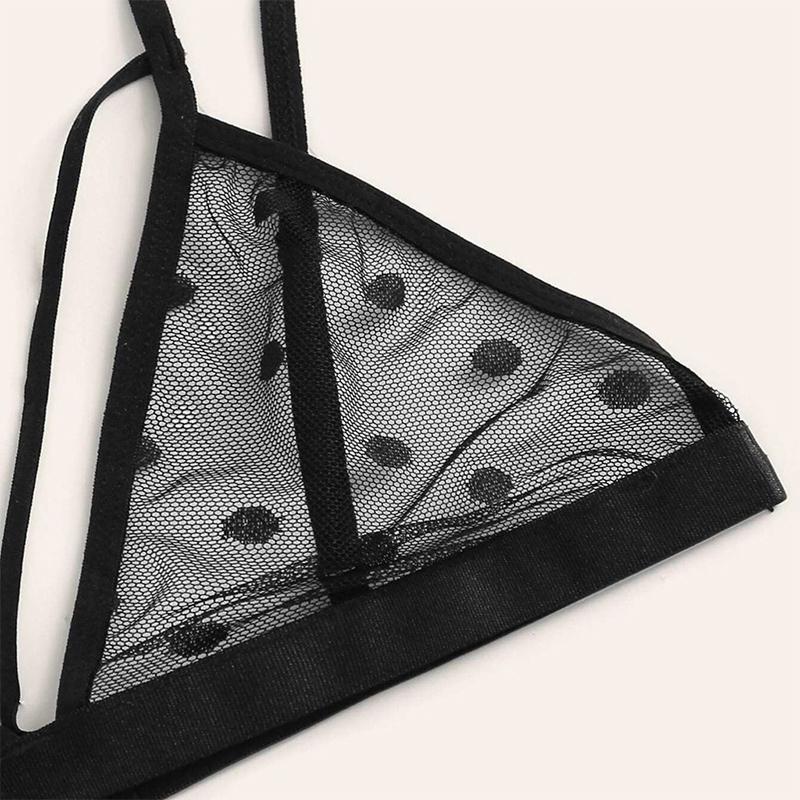 Women Lingerie Sets Porno Lace Sexy Lingerie Transparent Bra+Thong Set Underwear