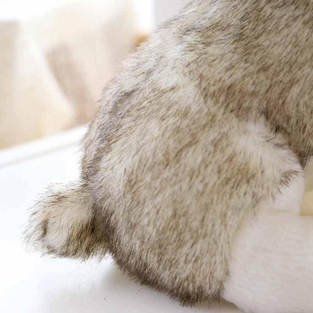 Toyvian Husky Dog Plush Toy Cute Wool Doll Plush Toy Bedroom Partner and Decoration for Kids and Adults