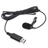 Lapel Microphone Portable Clip On Wired Mini Lapel Microphone with USB Interface for Mobile Phones Cameras
